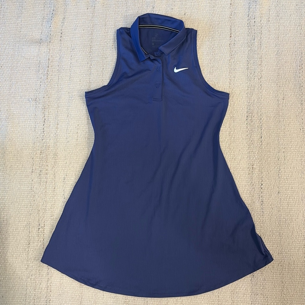 Nike Dri-Fit Navy Blue Collared Dress - Size Medium